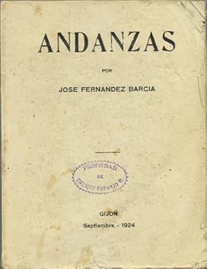 Imagen del vendedor de Andanzas a la venta por Kaaterskill Books, ABAA/ILAB