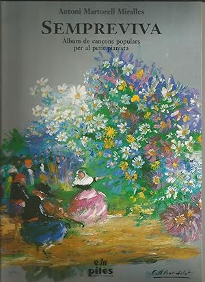 Imagen del vendedor de Sempreviva: lbum de canons populars per al petit pianista a la venta por Libros Sargantana