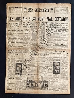 LE MATIN-N°20567-JEUDI 18 JUILLET 1940