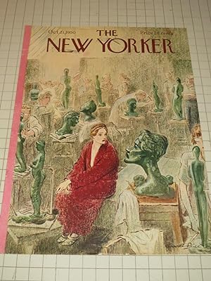 Image du vendeur pour Oct.21,1950 The New Yorker Magazine Cvr: The Lady with a Bust - Statues Galore mis en vente par rareviewbooks