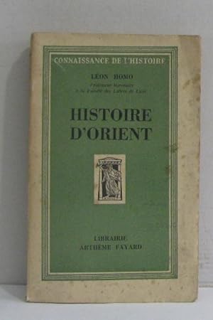 Seller image for Histoire d'orient for sale by crealivres