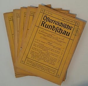 Seller image for sterreichische Rundschau Band XXXII, 1912, Heft 2 + 3 + 4 + 5 + 6 for sale by ANTIQUARIAT Franke BRUDDENBOOKS