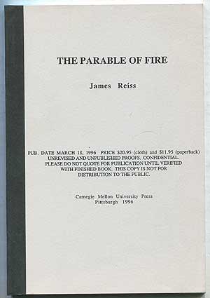 Bild des Verkufers fr The Parable of Fire zum Verkauf von Between the Covers-Rare Books, Inc. ABAA