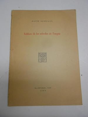 Imagen del vendedor de FOLKLORE DE LOS SEFARDIES DE TURQUIA. a la venta por Librera J. Cintas
