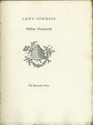 Seller image for LXXV Sonnets for sale by Kaaterskill Books, ABAA/ILAB