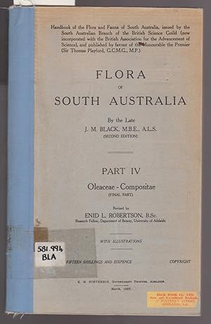 Flora of South Australia Part IV Oleaceae - Compositae [ Final Part ]