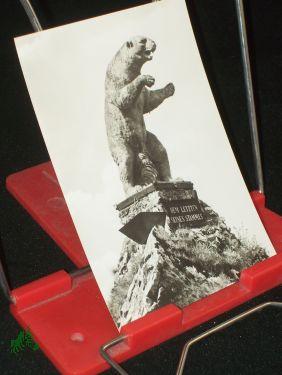 Bild des Verkufers fr Rbeland, Harz, Bren-Denkmal , Dem letzten seines Stammes, , 1968 zum Verkauf von Antiquariat Artemis Lorenz & Lorenz GbR