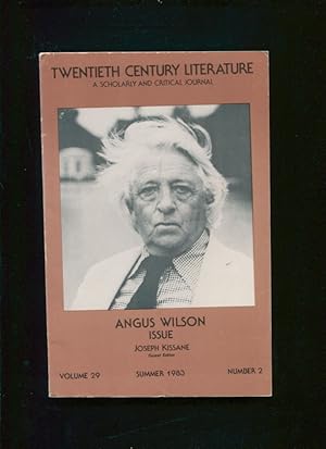 Image du vendeur pour Twentieth century literature. Angus Wilson issue; Volume 29, Summer 1983, Number 2 mis en vente par BIBLIOPE by Calvello Books