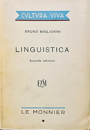 Image du vendeur pour Linguistica. Seconda edizione. mis en vente par Jack Baldwin Rare Books