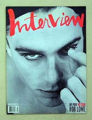 Bild des Verkufers fr Andy Warhol's Interview, March 1990: Rob Lowe. No Pain, No Gain. zum Verkauf von antiquariat peter petrej - Bibliopolium AG