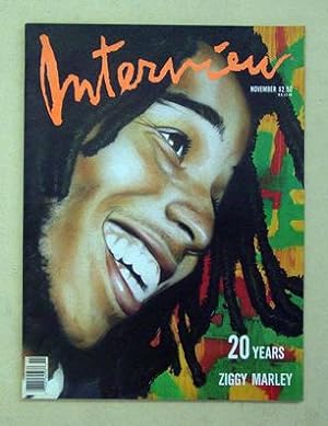 Seller image for Andy Warhol's Interview, November 1989: 20 Years / Ziggy Marley. for sale by antiquariat peter petrej - Bibliopolium AG