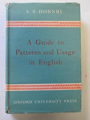 Seller image for A guide to patterns and usage in English for sale by Goldstone Rare Books