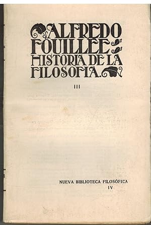 Seller image for HISTORIA GENERAL DE LA FILOSOFIA III for sale by ALZOFORA LIBROS