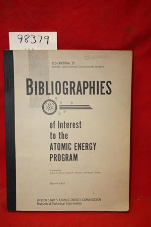 Imagen del vendedor de Bibliographies of Interest to the Atomic Energy Program a la venta por Princeton Antiques Bookshop