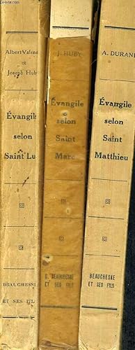 Seller image for EVANGILE SELON SAINT MATTHIEU - EVANGILE SELON SAINT MARC - EVANGILE SELON SAINT LUC - 3 VOLUMES - TOMES 1 A 3 for sale by Le-Livre