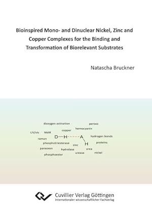 Imagen del vendedor de Bioinspired Mono- and Dinuclear Nickel, Zinc and Copper Complexes for the Binding and Transformation of Biorelevant Substrates a la venta por AHA-BUCH GmbH