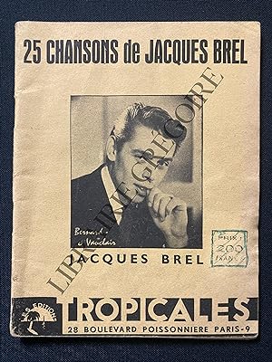 25 CHANSONS DE JACQUES BREL