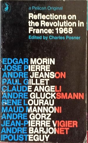 Bild des Verkufers fr Reflections on the Revolution in France: 1968 zum Verkauf von Artful Dodger Books