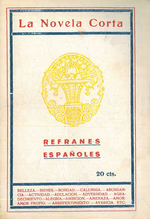 Seller image for REFRANES ESPAOLES. LA NOVELA CORTA n 183. for sale by Librera Anticuaria Galgo