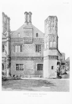 Imagen del vendedor de THE DOMESTIC ARCHITECTURE OF ENGLAND DURING THE TUDOR PERIOD. Illustrated in a series of Photographs & Measured Drawings of Country Mansions Manor Houses and smaller buildings With Historical and Descriptive text. (Subscriber's Copy) (Three volumes). FIRST EDITION. a la venta por Librera Anticuaria Galgo