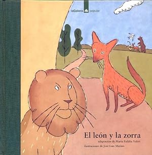 Imagen del vendedor de EL LEN Y LA ZORRA. Fbula de Esopo. a la venta por Librera Anticuaria Galgo