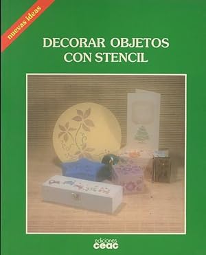 Bild des Verkufers fr DECORAR OBJETOS CON STENCIL zum Verkauf von Librera Anticuaria Galgo