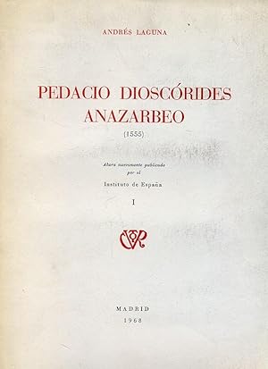 Imagen del vendedor de PEDACIO DIOSCRIDES ANAZARBEO (1555). Tomo 1. a la venta por Librera Anticuaria Galgo