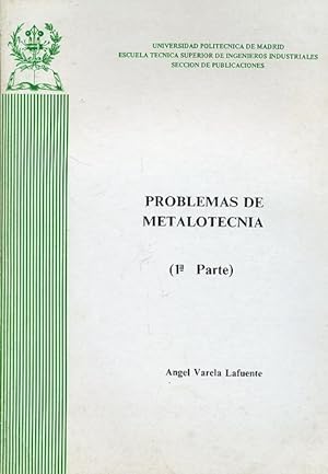 Immagine del venditore per PROBLEMAS DE METALOTCNIA. (1 parte). venduto da Librera Anticuaria Galgo