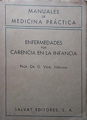 Image du vendeur pour ENFERMEDADES POR CARENCIA EN LA INFANCIA. mis en vente par Librera Anticuaria Galgo