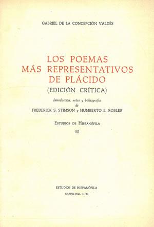 Seller image for LOS POEMAS MS REPRESENTATIVOS DE PLCIDO (EDICIN CRTICA). for sale by Librera Anticuaria Galgo