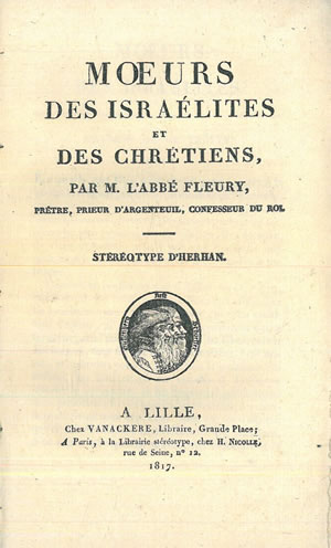 Imagen del vendedor de MOEURS DES ISRALITES ET DES CHRETIENS. a la venta por Librera Anticuaria Galgo