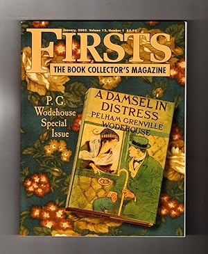 Firsts - The Book Collectors Magazine. January, 2003. With Original Shipping Envelope. P.G. Wodeh...