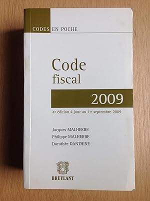 Seller image for Code fiscal 2009. 4e dition  jour au 1er septembre 2009 for sale by Les bouquins d'Alain