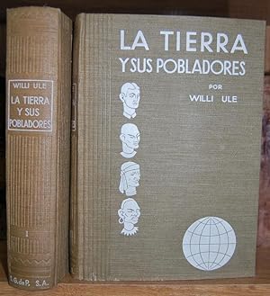 Bild des Verkufers fr LA TIERRA Y SUS POBLADORES. Tomo I: Europa, Africa. Tomo II: Asia, Amrica y Oceana. Obra de popularizacin geogrfica. Traducida de la ltima edicin alemana por Antonio Calero Barcel. Numerosas ilustraciones en el texto y fuera de texto y mapas en colores zum Verkauf von Fbula Libros (Librera Jimnez-Bravo)