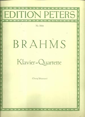 Klavier-Quartette (Georg Schumann) für Klavier, Violine, Viola und Violoncello Opus 25