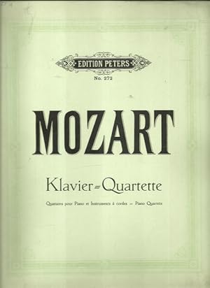 Klavier-Quartette / Quatuors pour Piano et Instruments a cordes / Piano Quartets (Nr. 1 G moll; N...