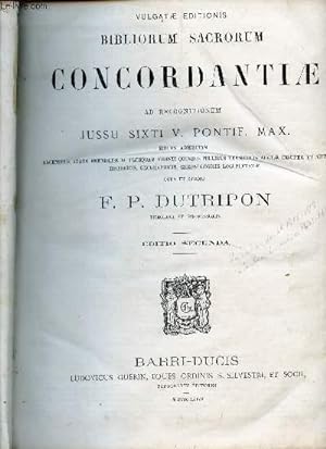 Seller image for BIBLIORUM SACRORUM CONCORDANTIAE - AD RECOGNITIONEM Jussu SIXTI V. Pontif. Max / EDITIO SECUNDA. for sale by Le-Livre