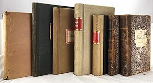 A Collection of German ledgers from the Rhineland. Hauptbuch - (7 volumes) (1850-1935) (unique)