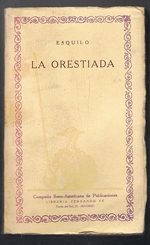 Seller image for LA ORESTIADA for sale by Librera Torren de Rueda