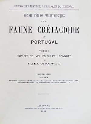 Seller image for RECUEIL D'TUDES PALONTOLOGIQUES SUR LA FAUNE CRTACIQUE DU PORTUGAL. for sale by Livraria Castro e Silva