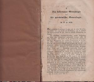 Bild des Verkufers fr Die doberaner Genealogie und die parlamentarische Genealogie zum Verkauf von Allguer Online Antiquariat
