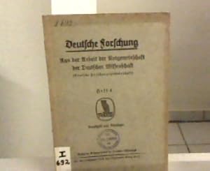 Deutsche Forschung - Aus der Arbeit der Notgemeinschaft der Deutschen Wissenschaft - Heft 4. Geop...