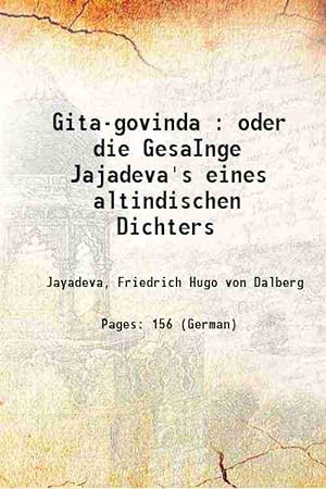 Seller image for Gita-govinda : oder die GesaInge Jajadeva's eines altindischen Dichters 1802 for sale by Gyan Books Pvt. Ltd.
