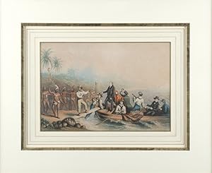The reception of the Rev J Williams at Tanna, in the South Seas, the day before he was massacred