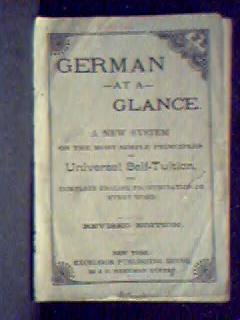 Seller image for German at a Glance for sale by Phyllis35