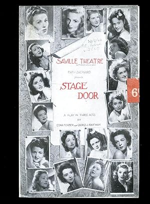Seller image for Stage Door: Souvenir Theatre Programme Performed at Saville Theatre, Shaftesbury Avenue, London for sale by Little Stour Books PBFA Member