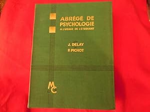 Imagen del vendedor de Abrg de Psychologie  l'usage de l'tudiant. a la venta por alphabets