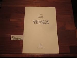 Seller image for Entwurf Vertrag ber eine Verfassung fr Europa : vom Europischen Konvent im Konsensverfahren angenommen am 13. Juni und 10. Juli 2003 ; dem Prsidenten des Europischen Rates in Rom berreicht, 18. Juli 2003. Europischer Konvent for sale by Antiquariat im Kaiserviertel | Wimbauer Buchversand