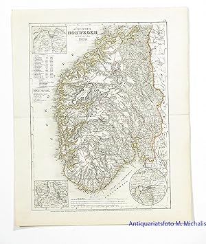 Südliches Norwegen nach Carpelan 1852. Revidiert 1858.