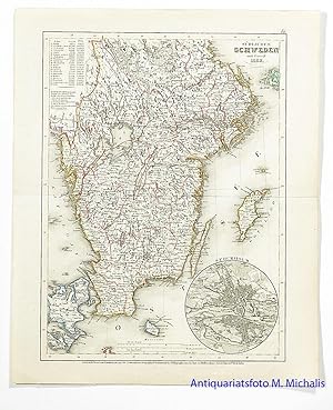 Südliches Schweden 1852 nach Forsell. Revidirt 1858.